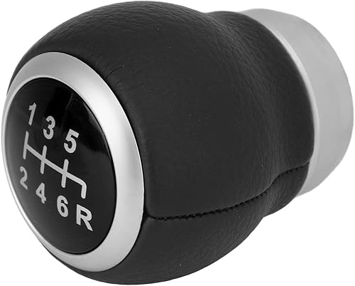 Miniatura 2 de Fydun Pomo de palanca de cambios de 6 velocidades, cambio de marchas de balonmano, transmisión manual, repuesto de cuero artificial para Subaru