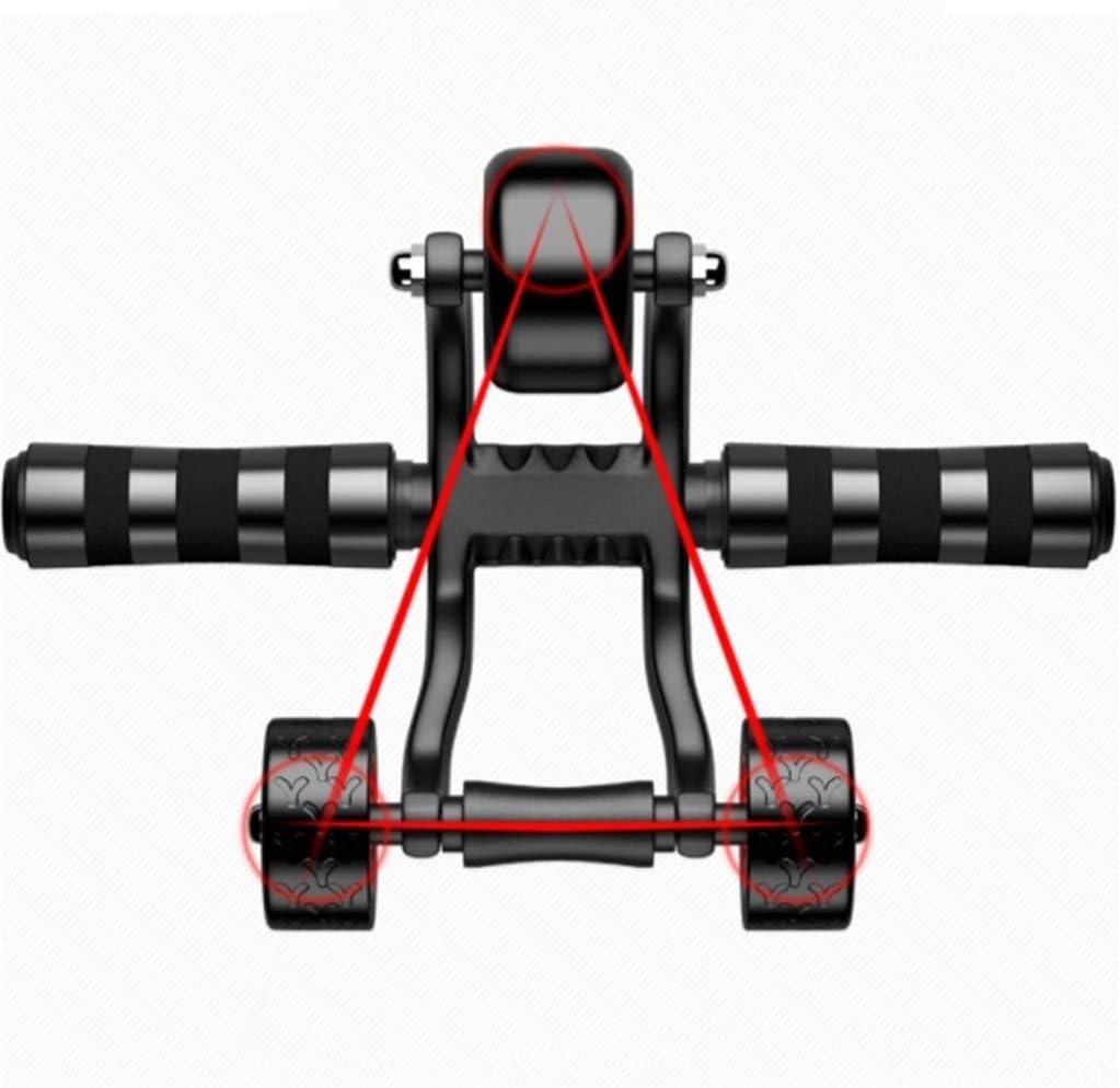 Abdominal Muscle Wheel - Core Roller Wheel with Configurable Wheels and Non-Slip Handles Wheel Trainer with Kneeling Mat for Strong Core