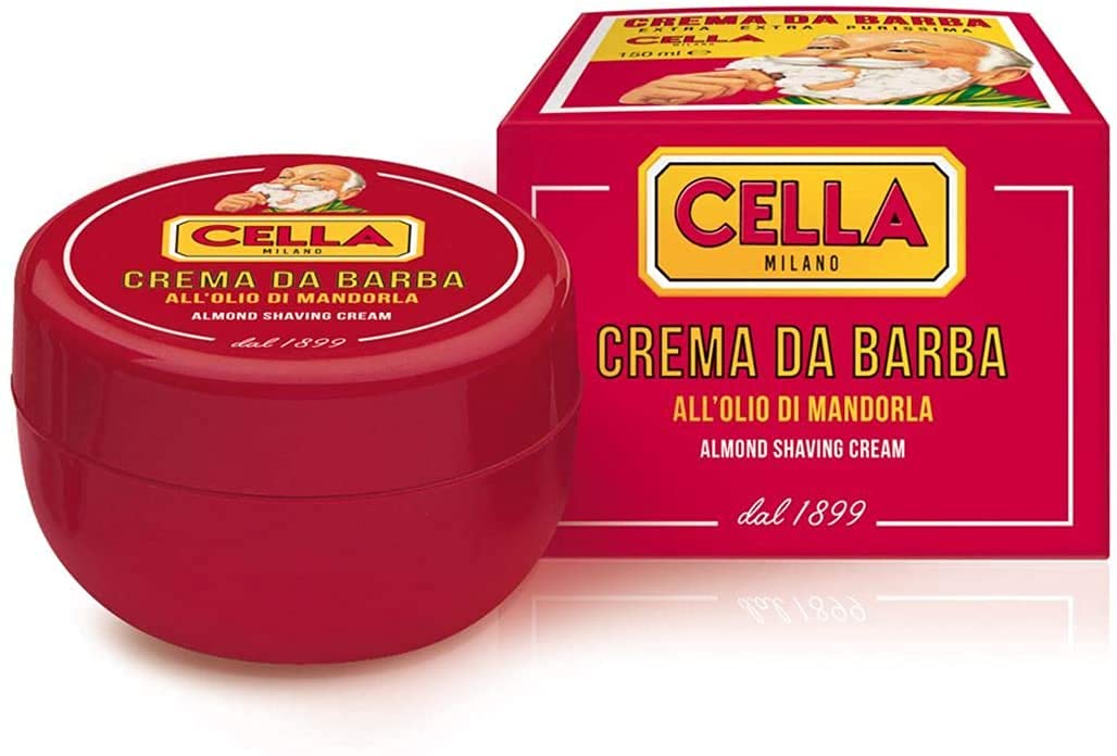 SET BARBA: BALSAMO DOPOBARBA 100ML+ GEL PRE BARBA 75ML+ CREMA ALL'OLIO DI MANDORLE 150ML+ POCHETTE MELISSA