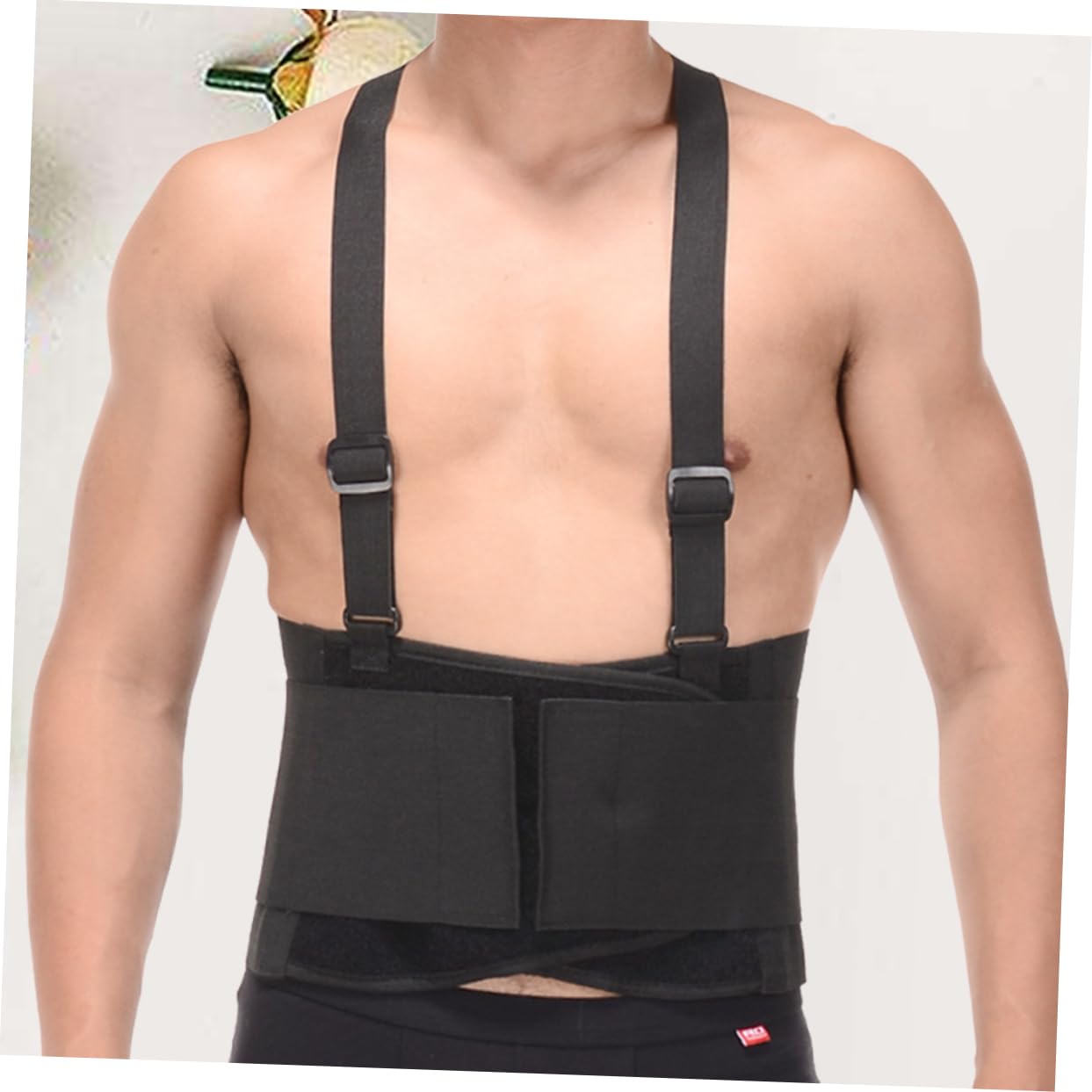 Didiseaon Breathable Adjustable Lumbar Brace Compression Support Elastic Back Waist Support Belt for Fitness and Mountaineering Lightweight Design for Day Comfort Black Xl