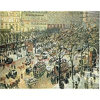 Amazon.co.jp: 15 枚の絵画、夜のモンマルトル大通り、パリの街並み