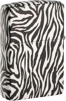 Zippo 540 Color Zebra Print Design Pocket Lighter