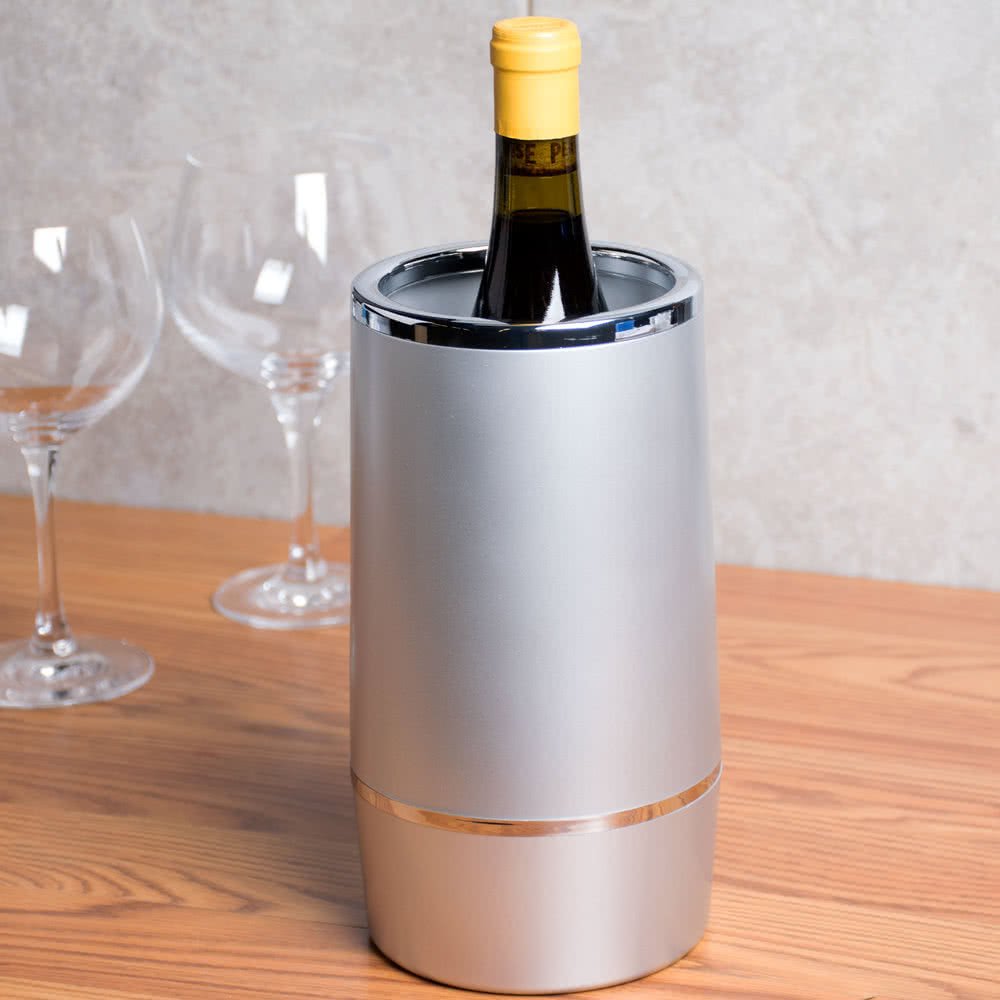 American Metalcraft WCFS462 Wine Cooler, Acrylic, Silver, 9-1/4