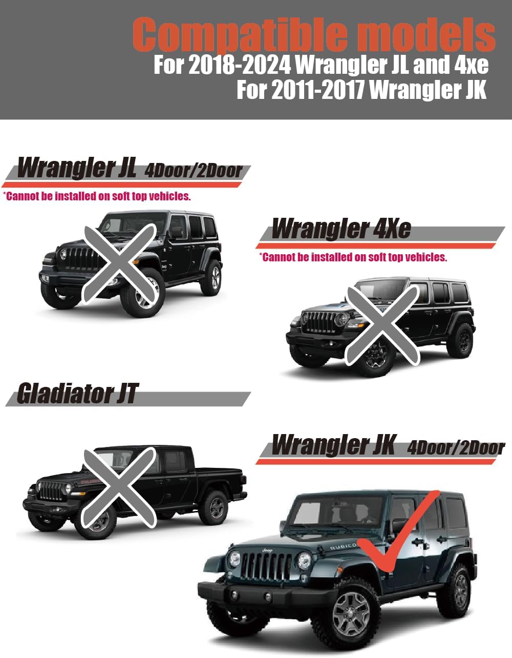 AZUTO Magnetic Keyhole Covers for Jeep Wrangler JK 2007-2017, Door Lock Key Hole Cover Blackout, Debris Protection Scratch Guard, Rubber Backing, Easy Install Remove