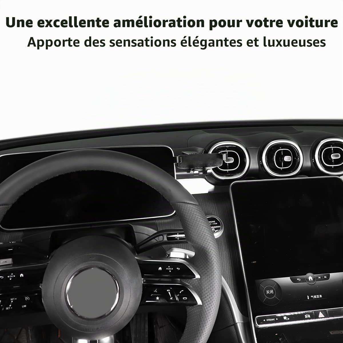 Support de téléphone de voiture pour Benz Classe C W206 2022 - Accessoire de revêtement de téléphone portable