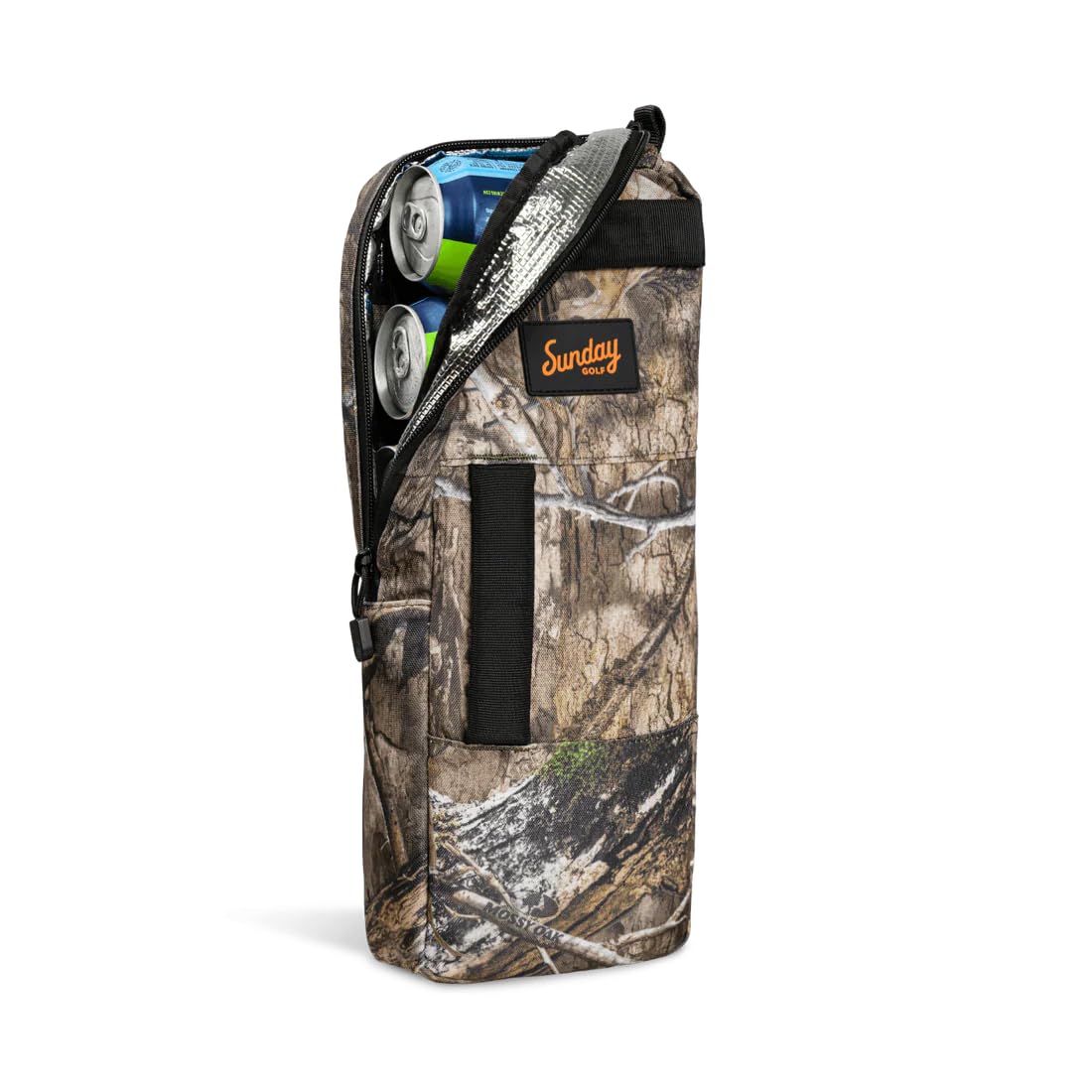 Golf Cooler Bag, Capacity for 7 Cans, Discrete, Water Resistant Zippers, Sleeves for Ice Packs, with 3 Grab Handles by Sunday Golf