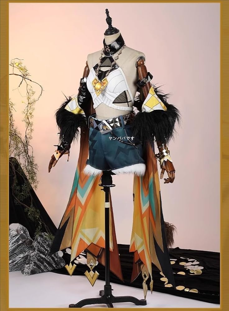 Amazon.co.jp: [ヤンババです] 原神 シロネン コスプレ衣装+耳+尾+