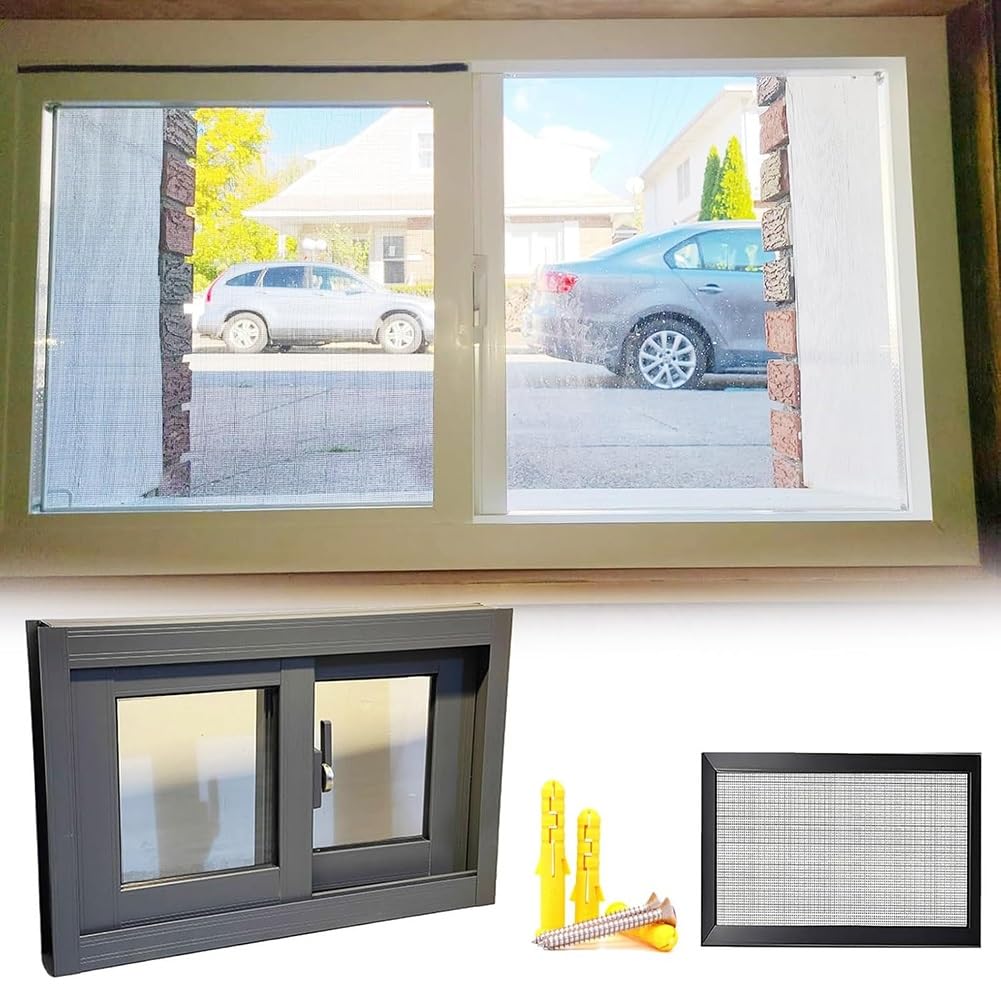 Ventana de aluminio 81x51 cm corredera de vidrio templado para sótano y baño