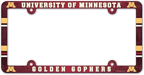 NCAA University of Minnesota 96518012 LIC Full Color Plate Frame by WinCraft