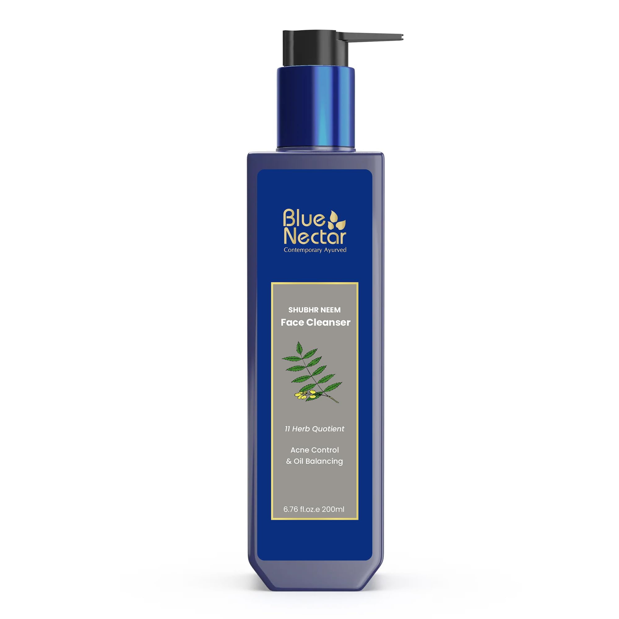 Vitamin C Face Wash for Women and Men | Face Wash for Acne & Pimple with Neem & Honey | Natural Cleanser for Face with Ayurvedic Herbs (11 Herbs, 200 ml)