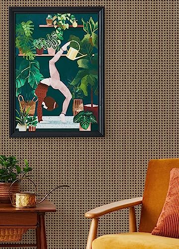 NuWallpaper 216-in by 20.5-in Honey Rattan Caning Peel & Stick Wallpaper - Thumbnail 2
