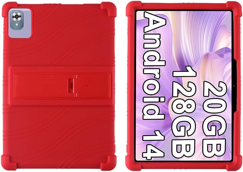 Silicone Case for 10.1 inch Android Tablet case,Soft Friendly Cover for Android 15 Tablet 10 inch 2025,Case for ROWT A10 Tablet 10.1,for SVITOO/BYYBUO/KADYBE 10.1 inch (Purple)