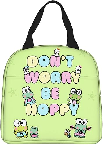 Miniatura 9 de Linda lonchera con aislamiento de anime kawaii, bolsa de almuerzo reutilizable con dibujos animados, divertida, térmica, personalizada, para