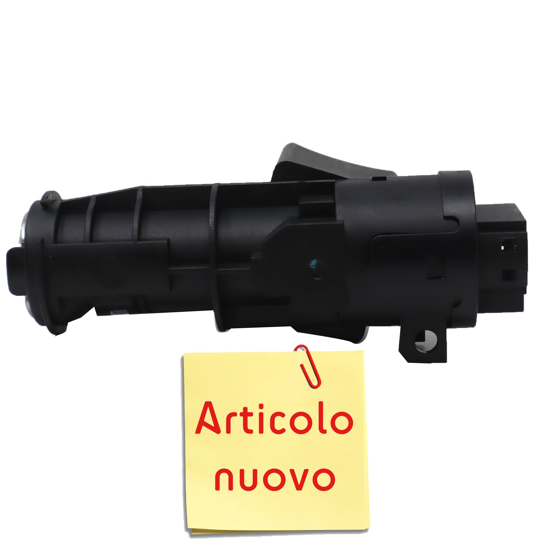 Bloccasterzo con cilindro avviamento e chiavi compatibile con codici 46751427 46798124 60662120 adatto a 600 Seicento 97-10 compatibile con Y 95-03 adatto a Barchetta 95-05 e altre