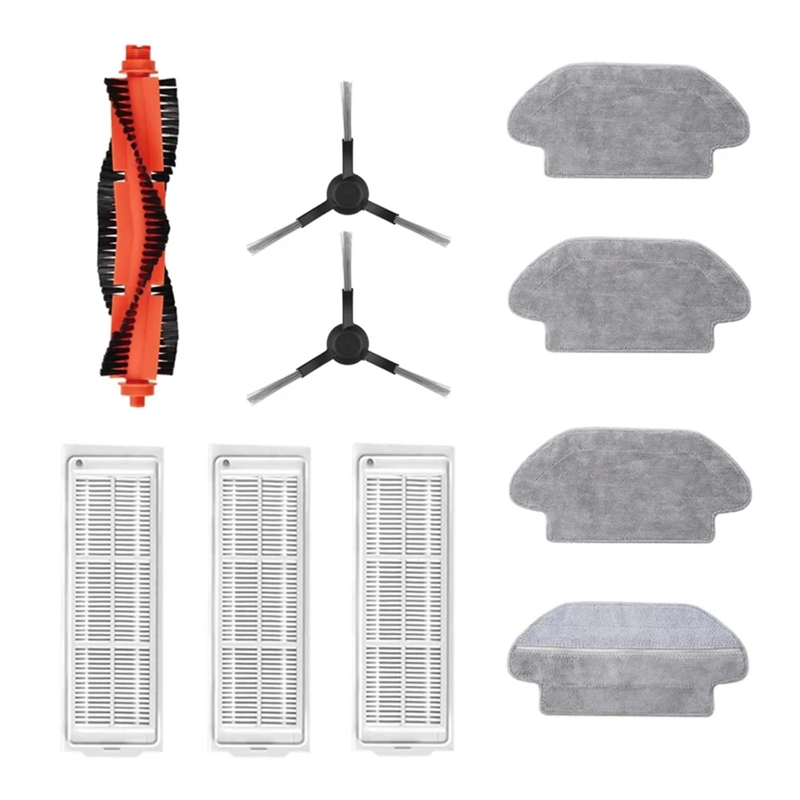 Dirlux Compatible for Xiaomi Mi Robot Vacuum Mop Pro P (STYTJ02YM), Side Brush, HEPA Filter & Mop Cloth Set