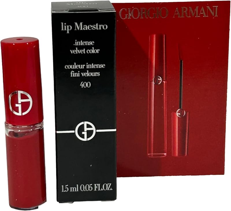 GIORGIO ARMANI Lipstick MINI LIP MAESTRO INTENSE VELVET COLOR Color # 400-1.5 ML / 0.05 oz (MINI/SMALL/SAMPLE SIZE/TRAVEL SIZE) - 7853