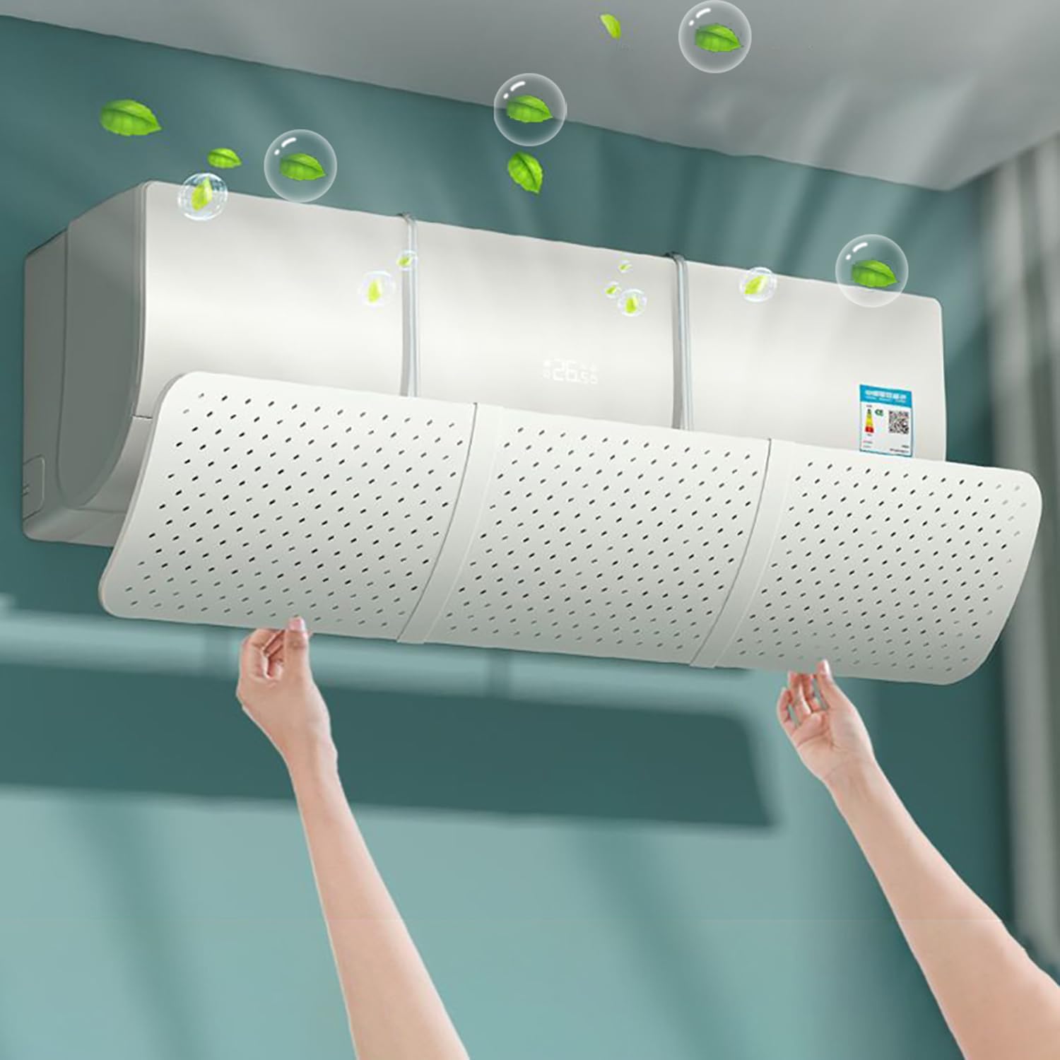 Deflettore Deflettori Aria -Condizionatori 30 X 80 Protezione Climatizzatori . E - Foto 4