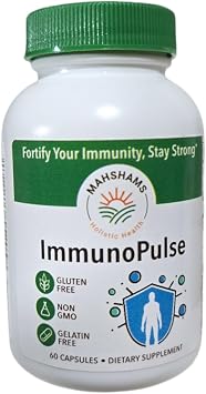 ImmunoPulse Immunity Booster Supplement, 60 Capsules, Gluten Free, Non-GMO, Gelatin Free