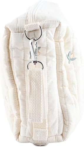 Miniatura 4 de Bolsa de pañales pequeña, bolsa de pañales para bebé, bolsa de algodón acolchada de algodón con bonito patrón, bolsa de almacenamiento de pañales