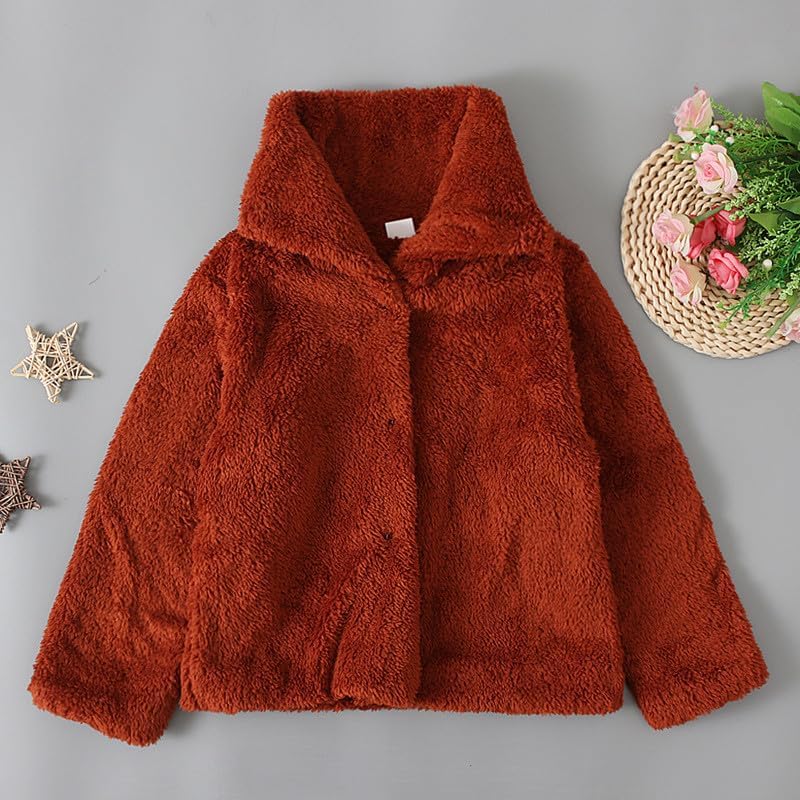 Miniatura 2 de Comigeewa Abrigos para bebés y niñas chaquetas manga larga cárdigan sólido grueso chaqueta cremallera de felpa abrigo niños