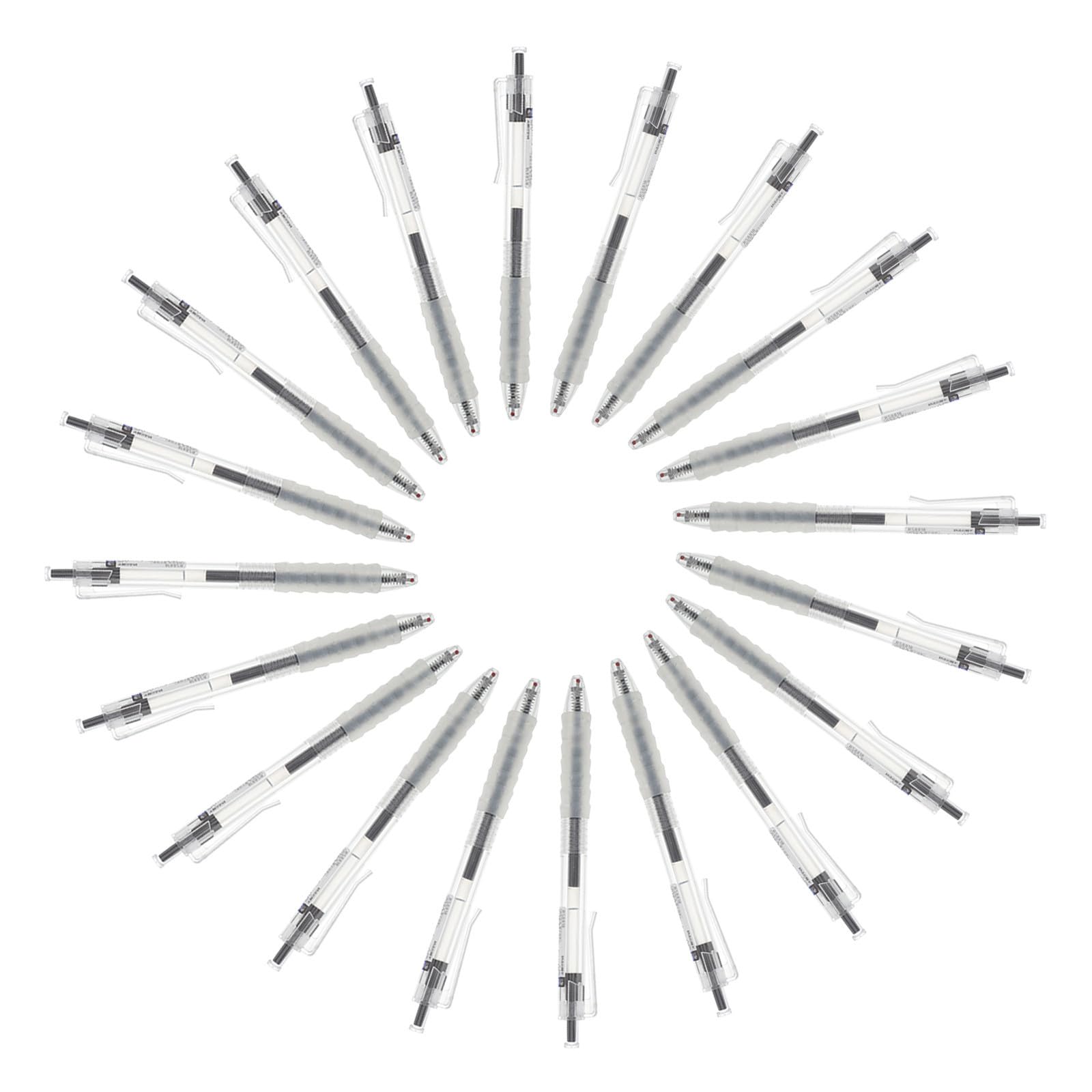 HEMOTON 72 Piezas Bolígrafos de Gel Retráctiles de 0,5mm, Negras