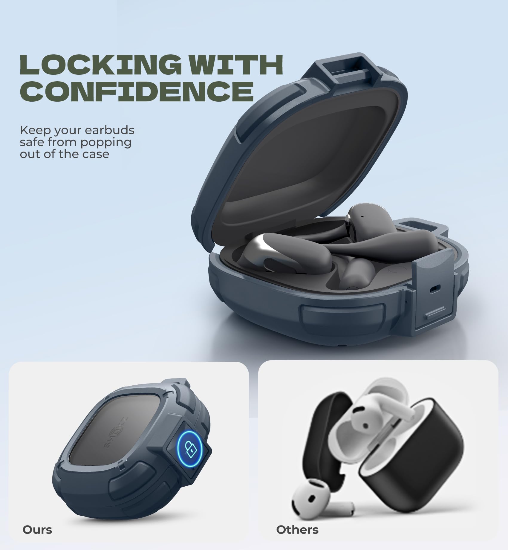 Amazon.com: Dexnor for Shokz OpenFit 2 Case with Drop-Proof Lock