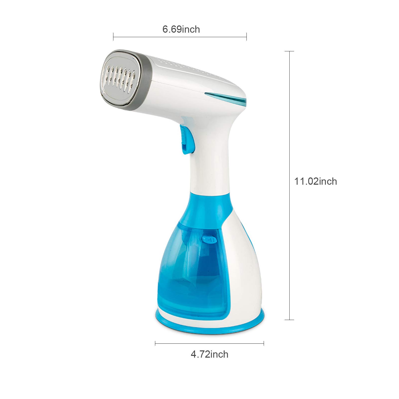 Steamer mit 1500 W und 280 ml Wassertank,ertikales Bügeleisen, tragbar, zum Bügeln von Falten, 15 Sekunden, schnelle Erwärmung für Stoff und Textilien,Kabellänge: 2 Meter/6,56 Fuß