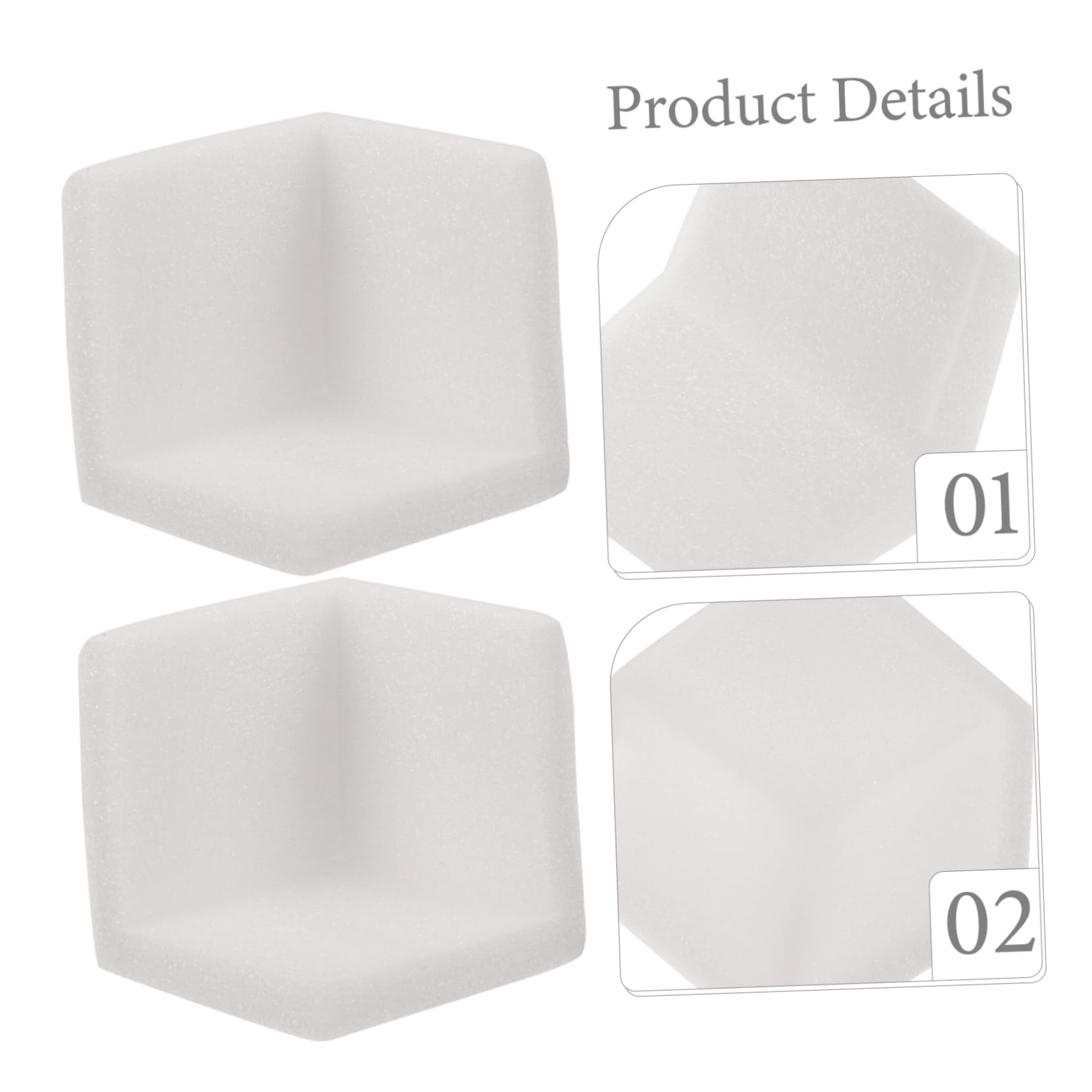 HOLIDYOYO Table Edge Protectors 10pcs Corner Covers for Safety Cushioned Epe Material for Corner Protection