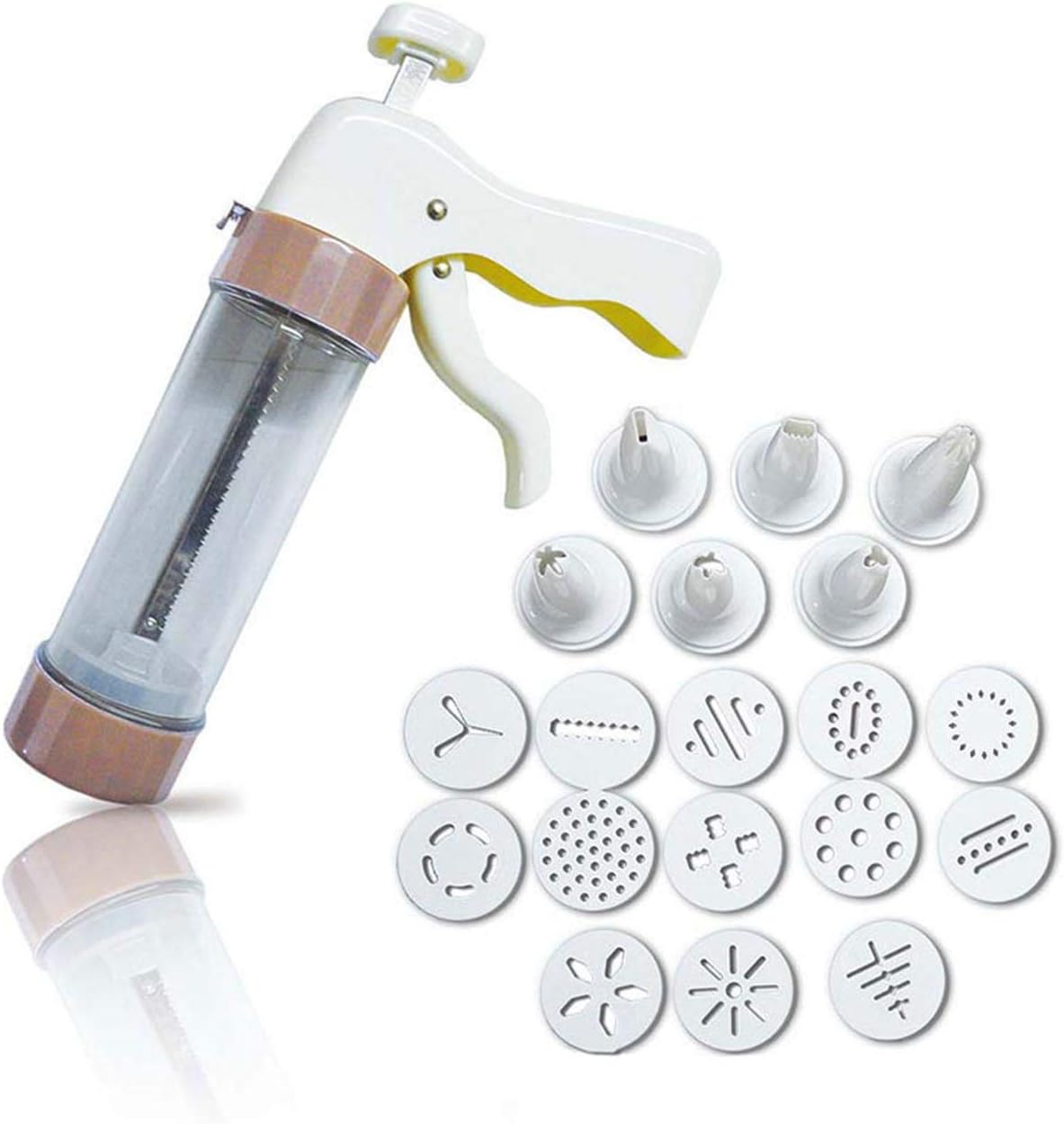 Amazon クッキープレス クッキーガン クッキー型 多機能工具 ケーキ お菓子 手作り 製菓道具 20点セット（セット1