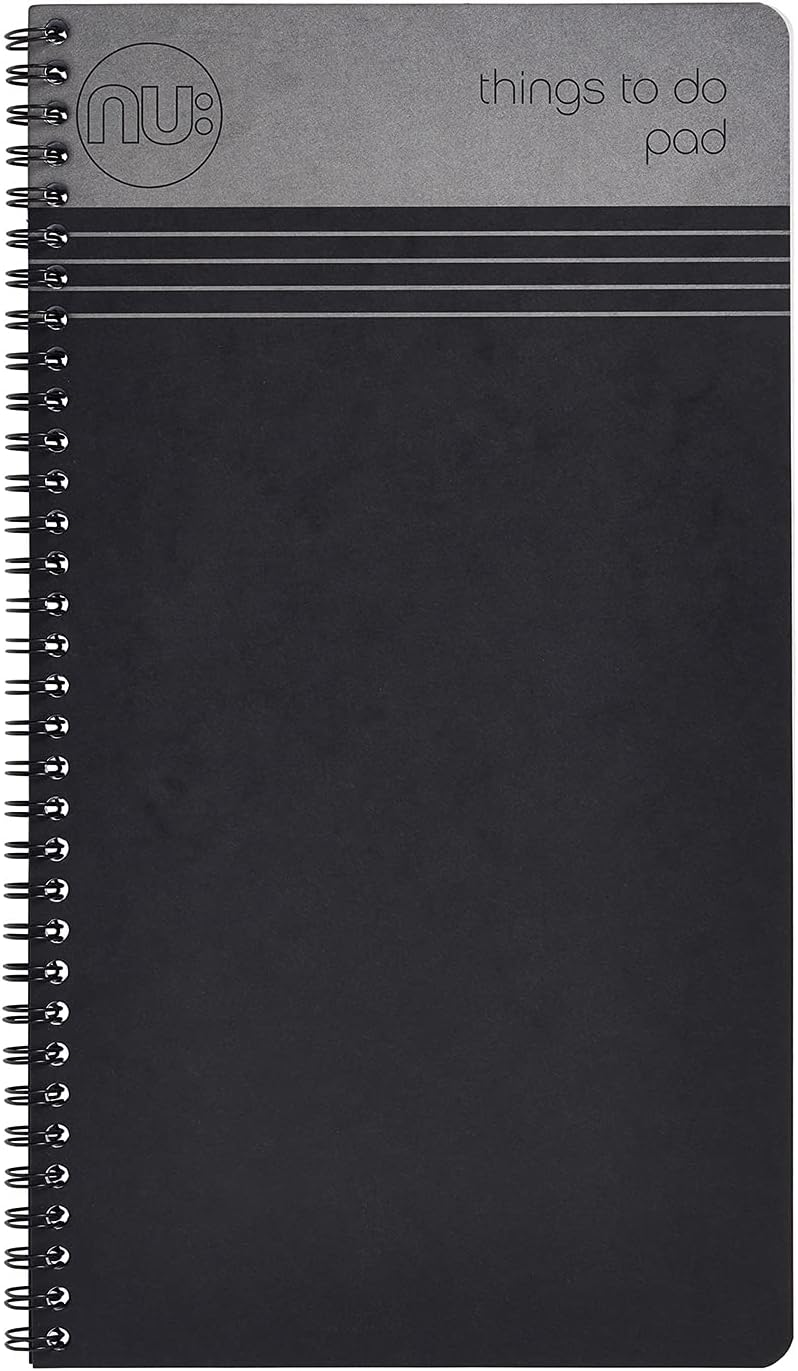 NUNotebooks - Craze Cloud Range - Things to Do Pad - Wirebound Notebook - Stationery Notebooks - Ruled Notepad - Black - 110 Pages, NU003517-FSC-BKThe Forest Stewardship Council