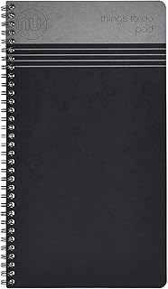 NU Notebooks - Craze Cloud Range - Things to Do Pad - Wirebound Notebook - Stationery Notebooks - Ruled Notepad - Black - 110 Pages, NU003517-FSC-BK, 157 x 282