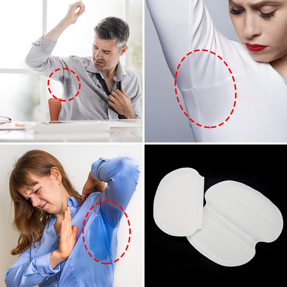 Wkładki przeciwpotne pod pachy, antytranspirantowe, absorbujące, poduszki przeciw potu pod pachy, dla kobiet i mężczyzn, absorbujące pot, 40 sztuk