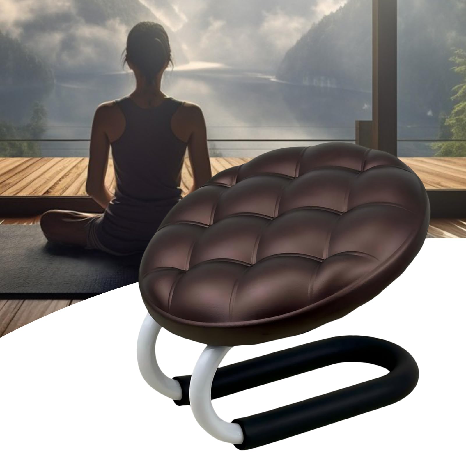 Sedia Da Meditazione Per Pavimento | Seggiolino Per Ginocchio Per Yoga Meditazione Preghiera,Scabelli Comodi Portatili per Inginocchiarsi per Uomini Donne Anziani Principianti Rilassamento Lettura Yog