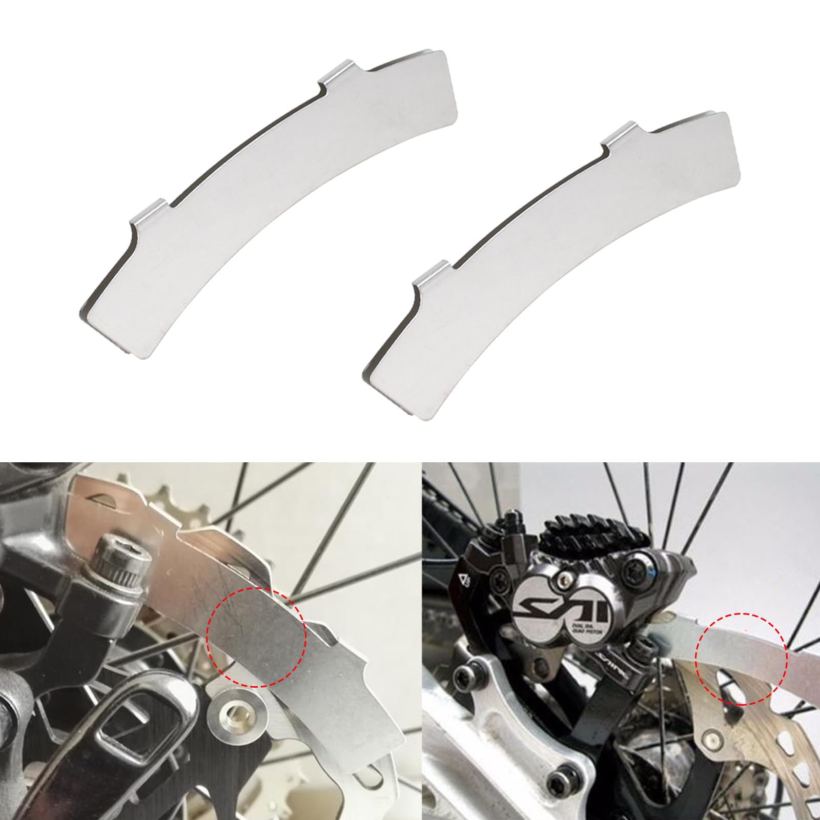 3 Outils Réglage Frein Vélo – Clé Alignement Disque Inox, 3 Rainures, Poignée Antidérapante