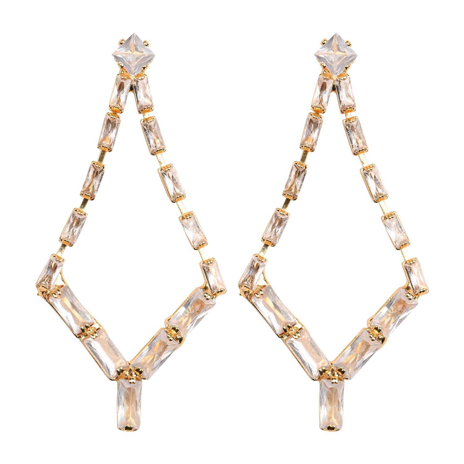 XPNSV Luxury Sparkling Cascade Earrings | Anti Tarnish, Light Weight | Daily/Party/Office Jewellery | Anti Tarnish, Light Weight, Diwali Special Jewellery for Women, Girls and Her (Gold) (B0D8J5GMQ9) Amazon Price History, Amazon Price Tracker