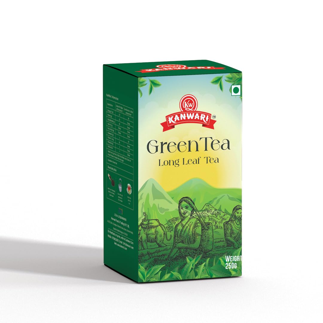 Kanwari Green Tea 250 gm Loose leaf (125 Cups) Whole Long Leaves | (B0CH8LCZM6) Amazon Price History, Amazon Price Tracker