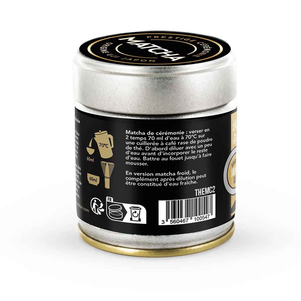 Thé Vert Matcha de Cérémonie Bio - Prestige - 30g