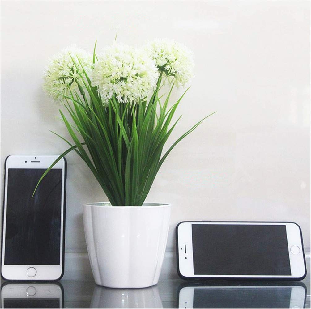 XICHEN® Artificial Potted Plant, Hydrangea, 10Inch (White