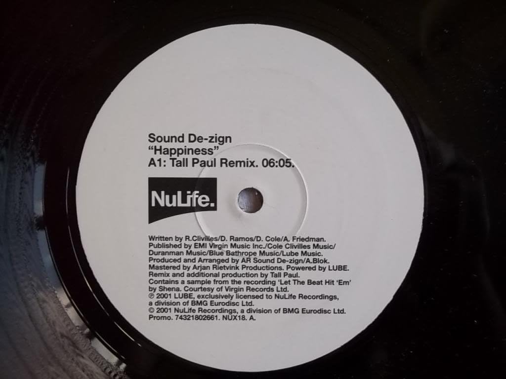 Happiness - Sound De-Zign 12"