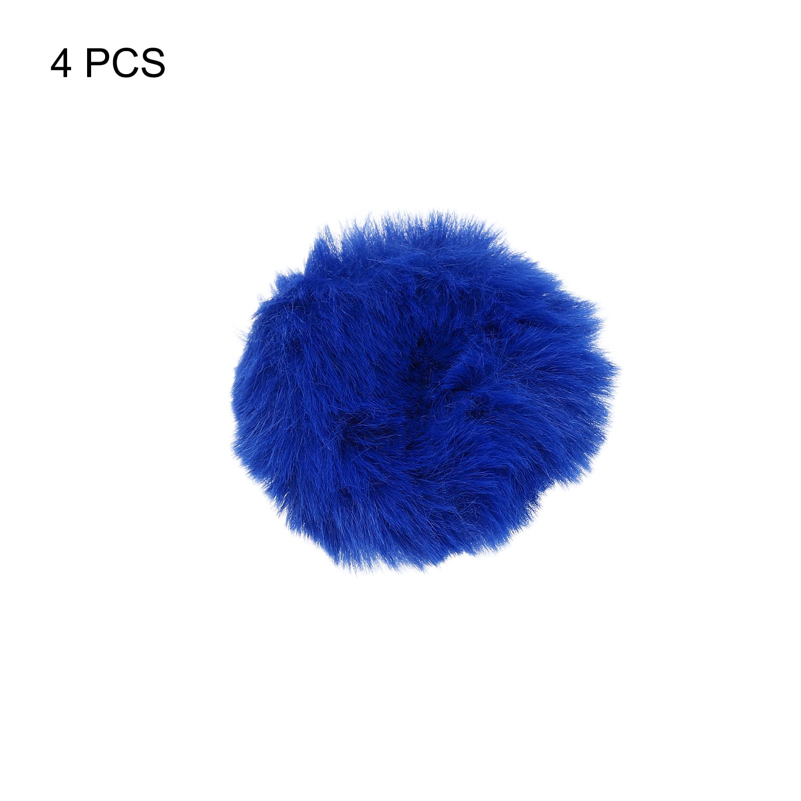 PATIKIL Furry Microphone Windscreen 25mm x 56mm Mic Cover Windshield for Indoor Outdoor Microphone Blue 4 Pack - Image 3
