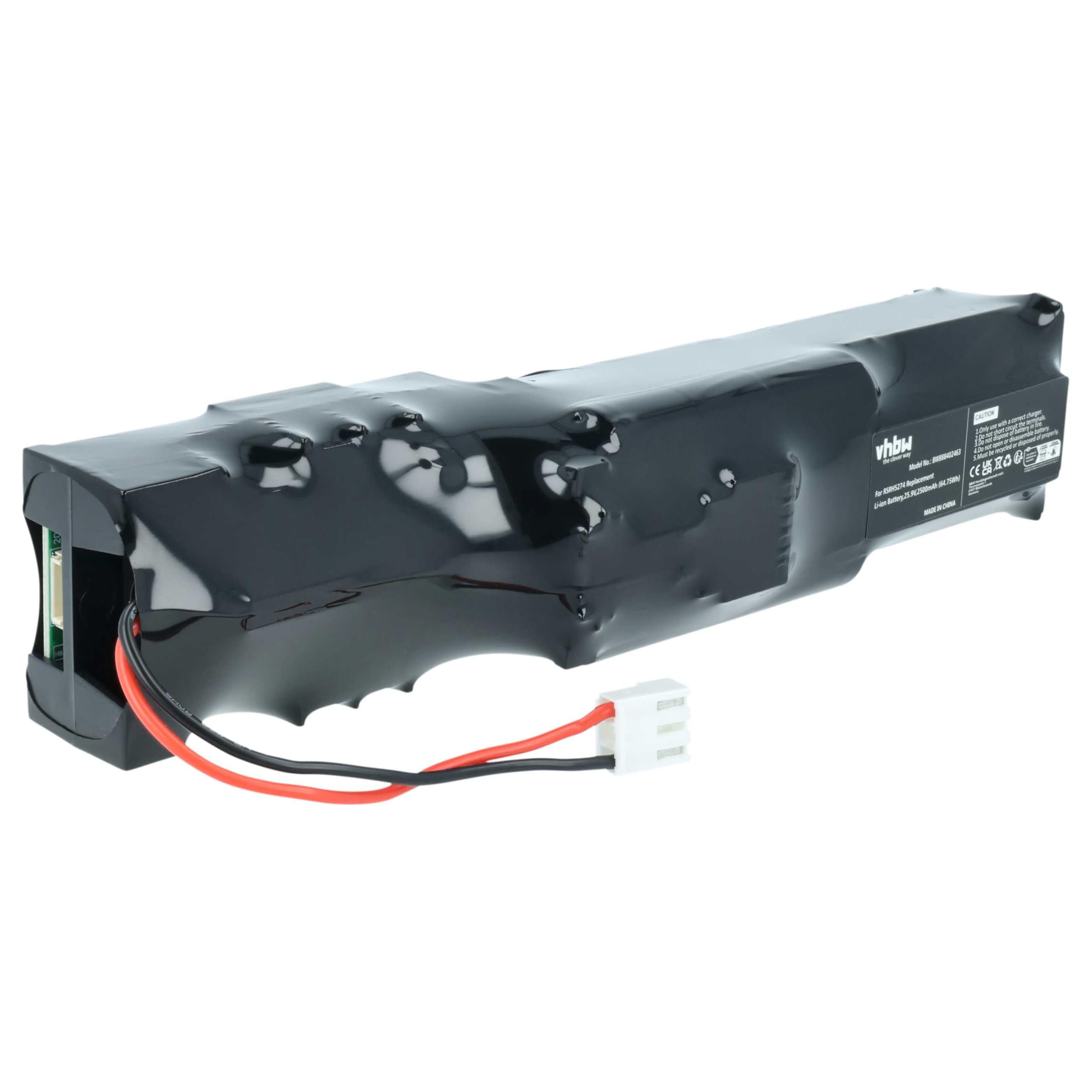 vhbw Batterie Remplacement pour Rowenta RSRH5274 pour aspirateur