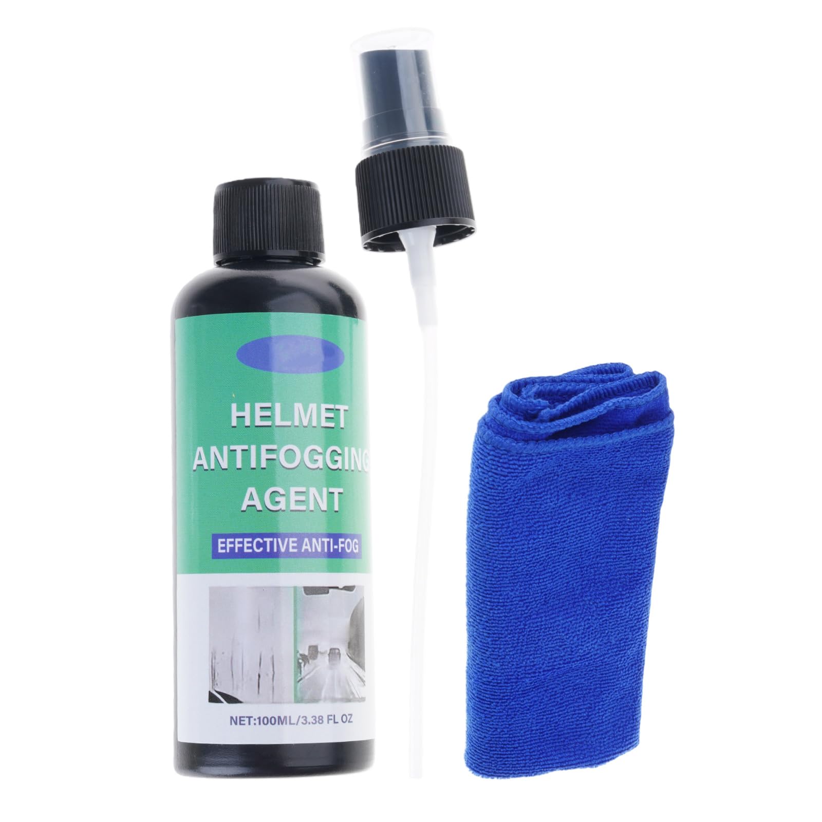 Tsophreniq 100ml Anti Fog Cleaner for Helmets Applicable to Glasses Prevents Scratches and Fog Buildup Motorcycle Maintenance