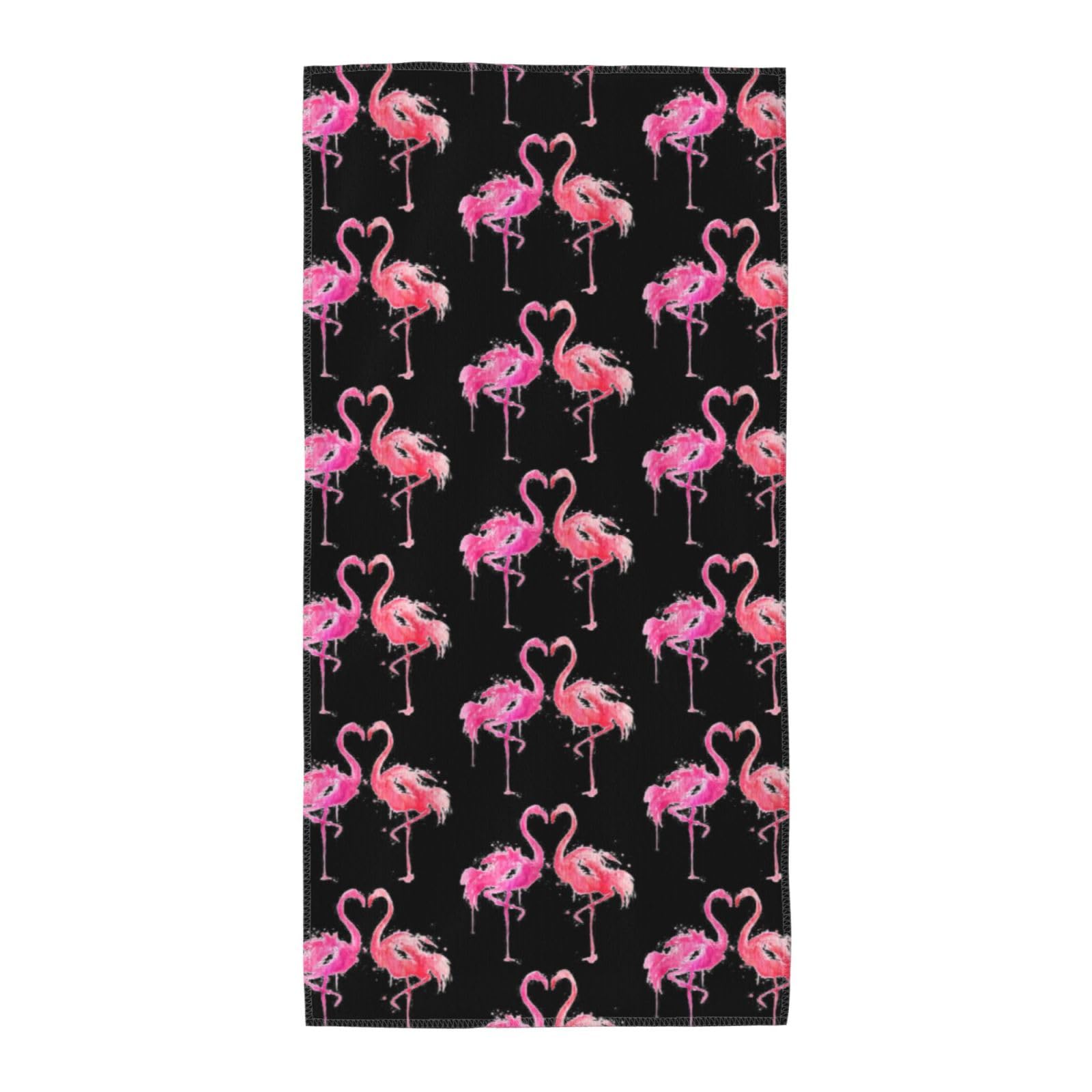 WYCZHY Ink Flamingos Printed Quick Dry Beach Towel For Camping Travel Vacation