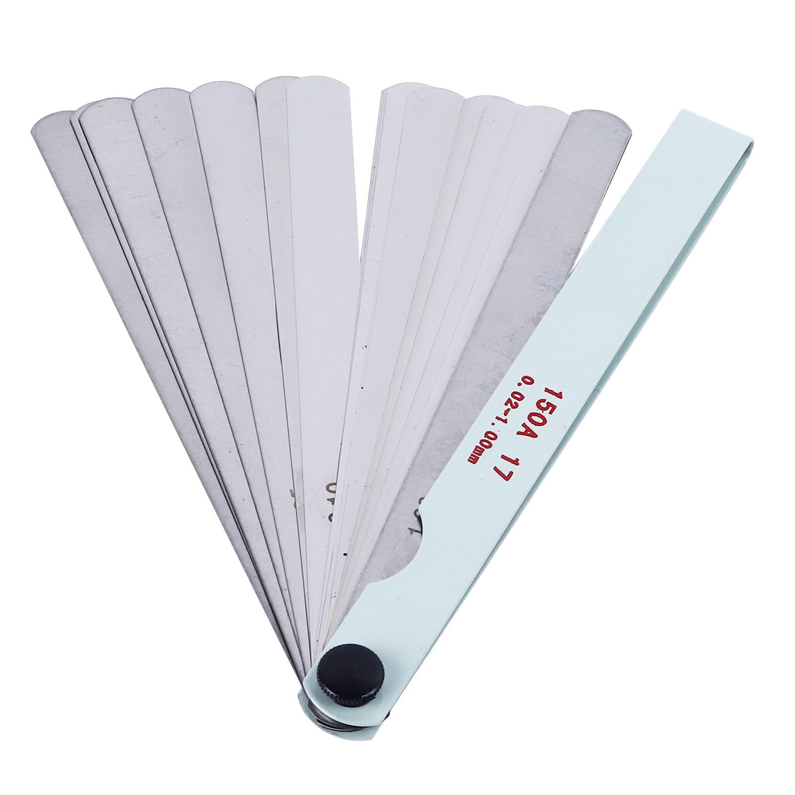 Metric Feeler Stainless Steel 0.02 to 1.0mm 17 Blade Feeler