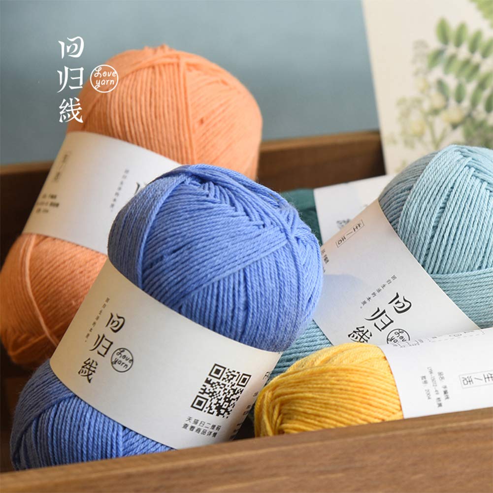 400G Qualitäts-Baumwolle Garn für Häkeln und Stricken, 20 Farben erhältlich, Babypullover Decken Coats Puppen,10