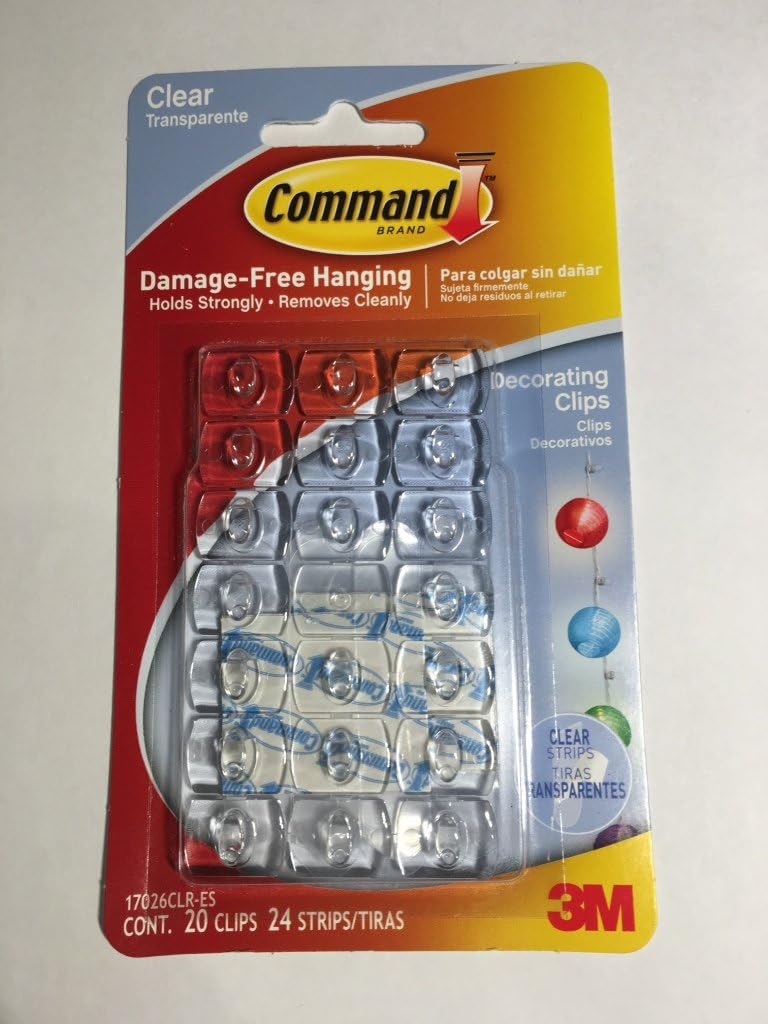 Command 3M Strips Hooks Decorating Damage Free Picture Poster Hanging All Purpose Use Utility Photo Decoration Hook (Decorating Clips/Hooks, For Indoor Use)
