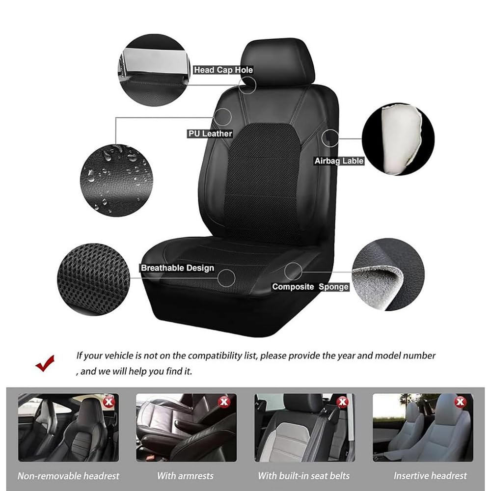9 Pzs Juego de Fundas de Asiento para Peugeot 307/308/309