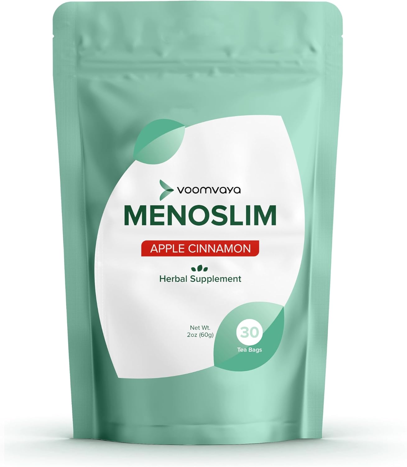 VoomVaya MenoSlim Tea – Menopause & Perimenopause Supplement for Women – Supports Healthy Metabolism & Overall Wellness – Acai Berry Flavor – 30 Tea Bags