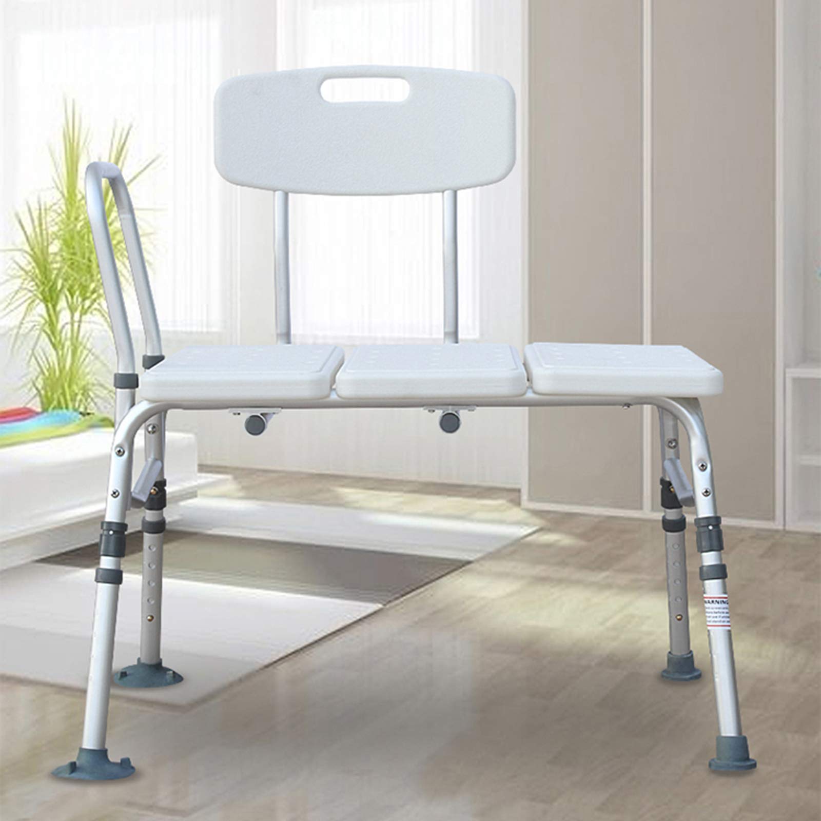 Silla de Ducha para Bancos de Ancianos Elevadores de Bañera de Altura Ajustable para Personas Mayores y Discapacitados Ayudas de Ducha Asiento de Ducha Taburete de Ducha con Brazos