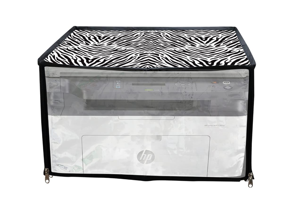 Print Fab Printer Cover for HP LaserJet Pro MFP M126nw Printer with Zipper for Dust Protection, Color Zebra Print Standard Size (B0CL7MSH1D) Amazon Price History, Amazon Price Tracker